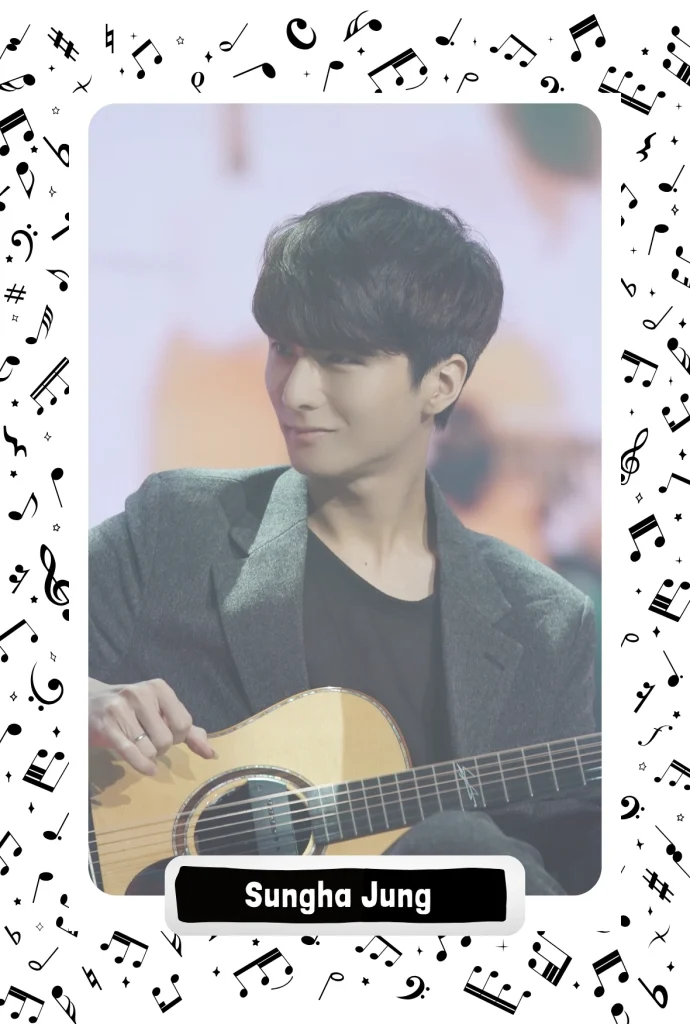 Sungha Jung performing an acoustic guitar cover - popular guitarist worldwide.