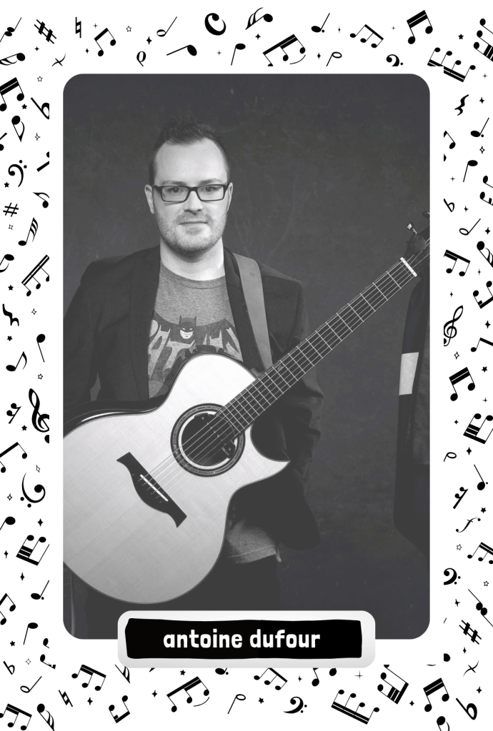 Antoine Dufour showcasing advanced fingerstyle acoustic guitar technique.